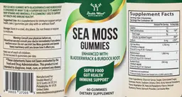Label for Sea Moss Gummies