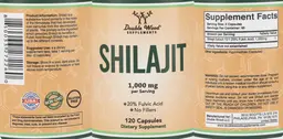 Label for Shilajit 1,000 mg