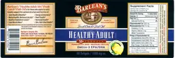 Label for Healthy Adult 50+ Formula Lemonade Flavor
