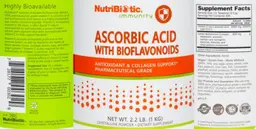 Label for Ascorbic Acid with Bioflavonoids