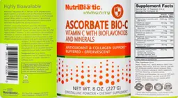 Label for Ascorbate Bio-C with Bioflavonoids and Minerals