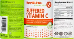 Label for Buffered Vitamin C