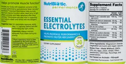 Label for Essential Electrolytes