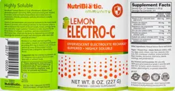 Label for Lemon Electro-C