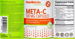 Label for Meta-C 500 mg Capsules