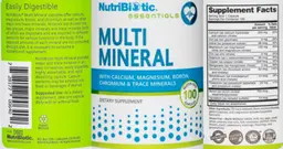Label for Multi Mineral