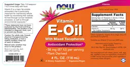 Label for Natural E-Oil