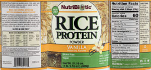 Rice Protein Powder Vanilla
