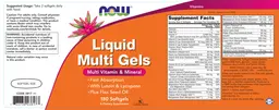 Label for Liquid Multi Gels