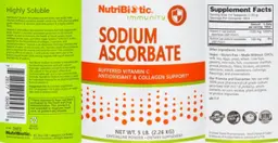 Label for Sodium Ascorbate