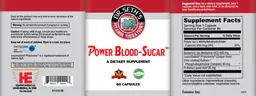Label for Power Blood-Sugar
