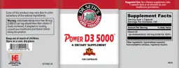 Label for Power D3 5000