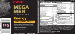 Label for Energy One Daily Multi