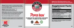 Label for Power Iron