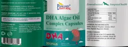 Label for DHA Algae Oil Complex Capsules