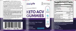 Label for BioLyfe Maximum Strength Keto Gummies