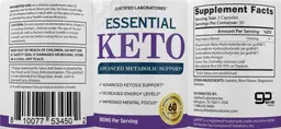 Label for Essential Keto