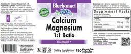 Label for Calcium Magnesium 1:1 Ratio