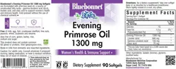 Label for Evening Primrose Oil 1300 mg