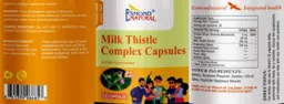 Label for Milk Thistle Complex Capsules