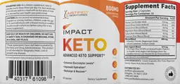 Label for Impact Keto