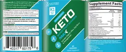 Label for K1 Keto Life Super Fruit Gummies Max