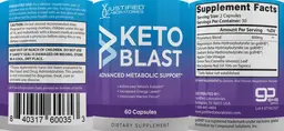 Label for Keto Blast