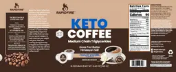 Label for Keto Coffee French Vanilla Flavor