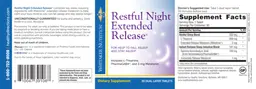 Label for Restful Night Extended Release