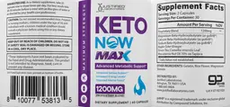 Label for Keto Now Max