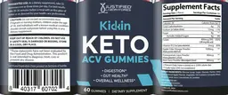 Label for Kickin Keto ACV Gummies