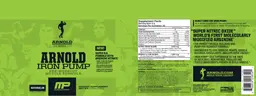 Label for Arnold Iron Pump Watermelon