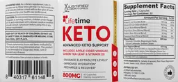 Label for Lifetime Keto