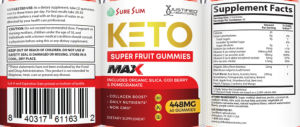 Sure Slim Keto Super Fruit Gummies Max
