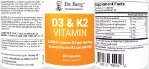 D3 5,000 IU & K2 50 mcg Vitamin