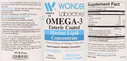 Label for Omega-3 Enteric Coated