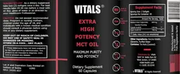 Label for Extra High Potency MCT Oil