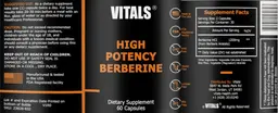 Label for High Potency Berberine