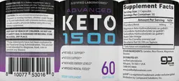 Label for Advanced Keto 1500