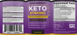 Label for Keto Strong