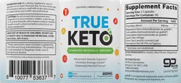 Label for True Keto