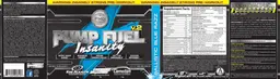 Label for Pump Fuel Insanity Ballistic Blue Razz