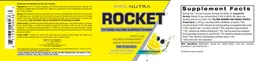 Label for Rocket Blueberry Lemonade