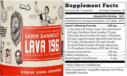 Label for Samir Bannout Lava 196