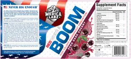 Label for Red White & Boom Zero Dark Cherry
