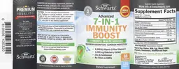 Label for Advanced 7-In-1 Immunity Boost