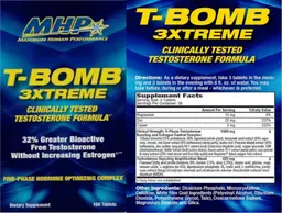 Label for T-Bomb 3xtreme
