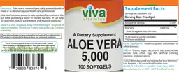 Label for Aloe Vera 5,000