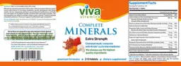 Label for Complete Minerals Extra Strength