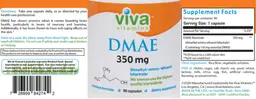 Label for DMAE 320 mg